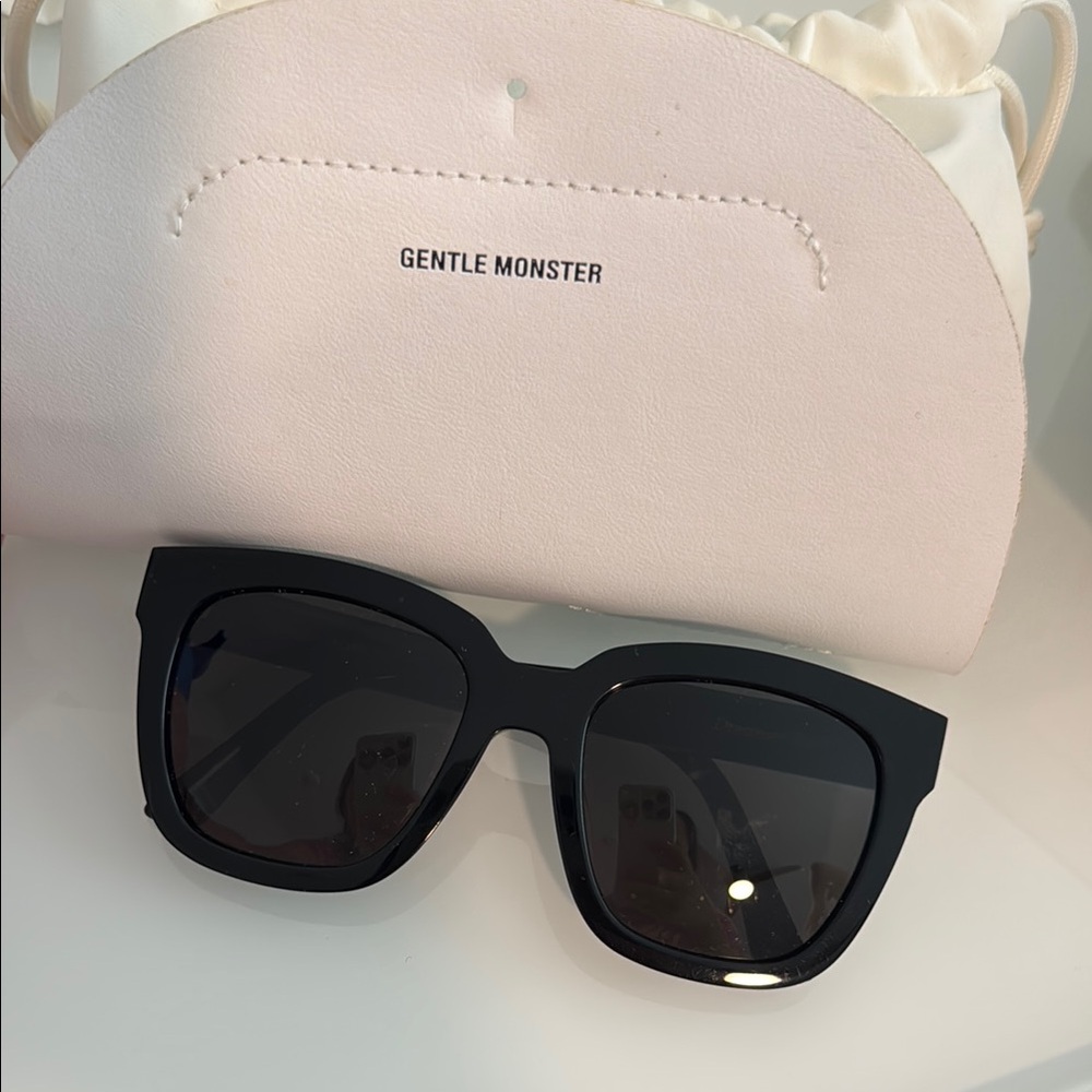Gentle Monster Black Oversized Sunglasses
